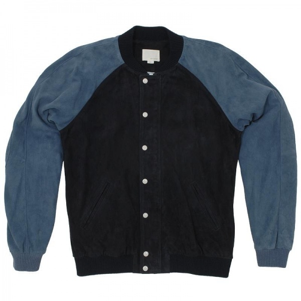 Band of Outsiders Suede Varsity Jacket