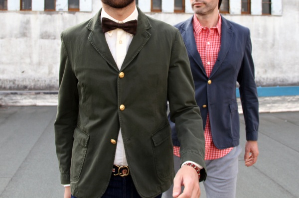 Band of Outsiders Gold Button Blazer