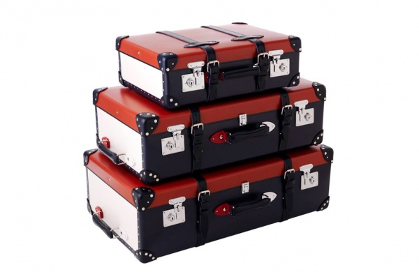 Globe-Trotter Red, White, & Blue Limited Edition Luggage Set