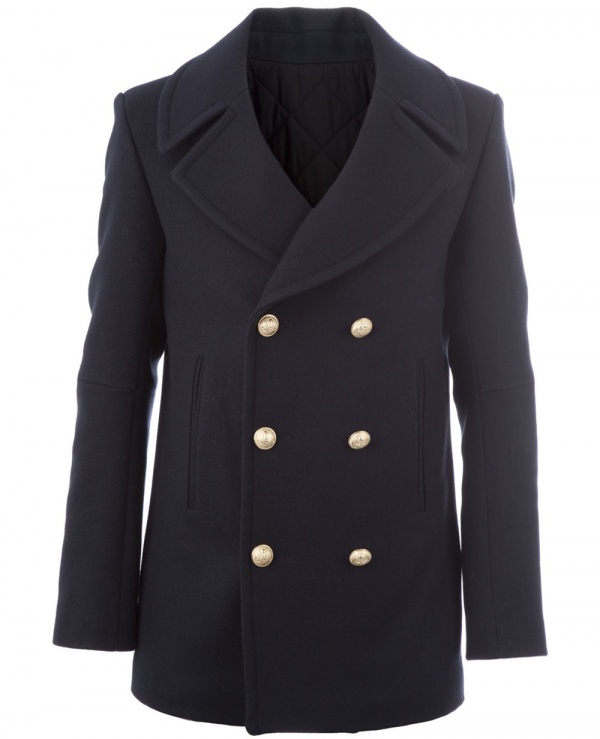 Balmain Double Breasted Peacoat