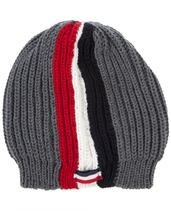 Moncler Gamme Bleu Striped Beanie