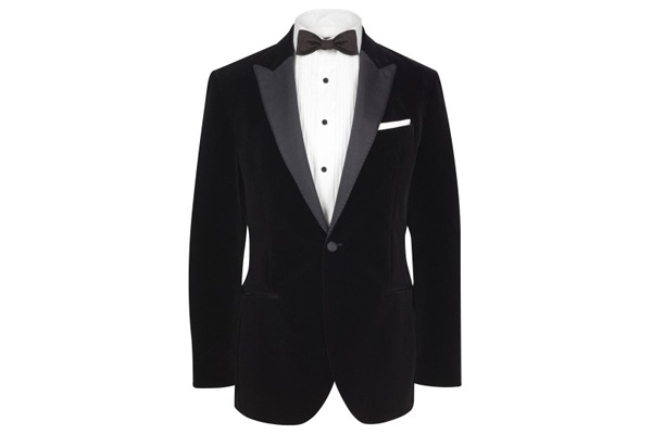 Hackett of London Peak Lapel Velvet Dinner Jacket