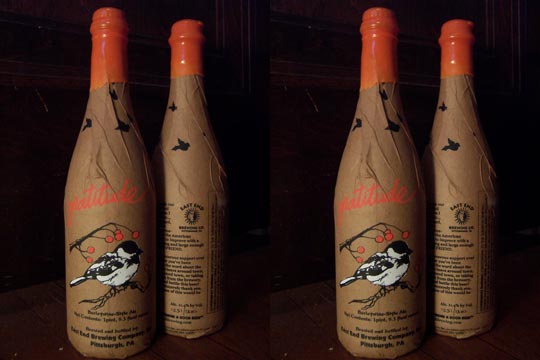 East End Brewing Gratitude Barley Wine