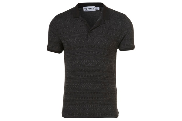 Topman Fair Isle Polo Shirt