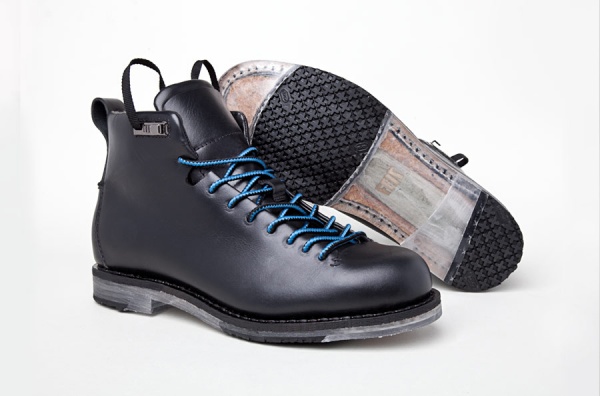 Feit Hiker X-Ray Boot in Black & Oxblood