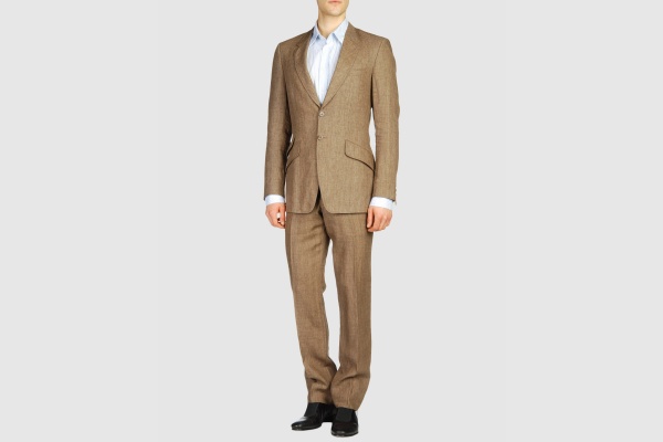 Paul Smith Brown Linen Suit
