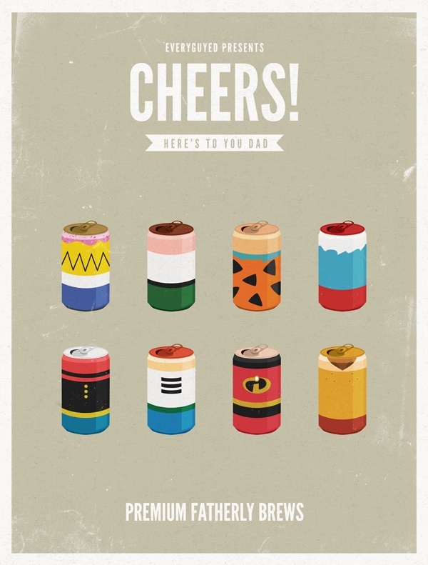 Cheers II Animated Dads: 8 Premium Fatherly Brews