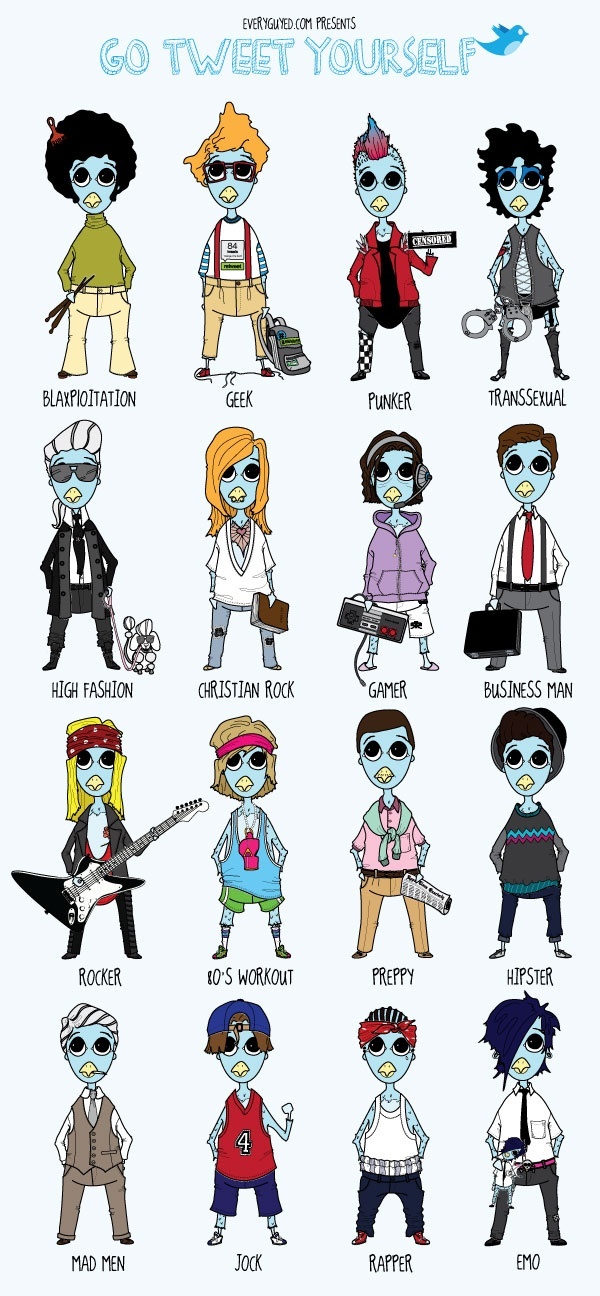 Go Tweet Yourself: 16 Stereotypes Twitterized