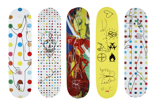 Damien Hirst x Supreme Skateboards