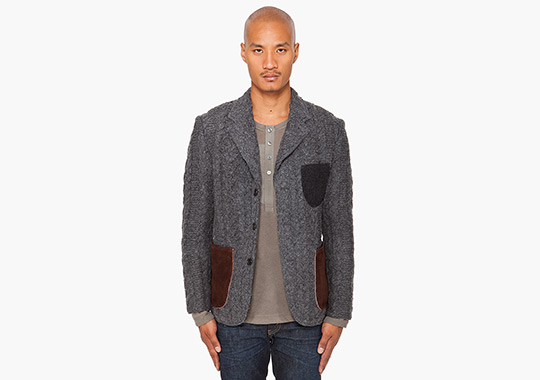 Junya Watanabe Patchy Knit Blazer