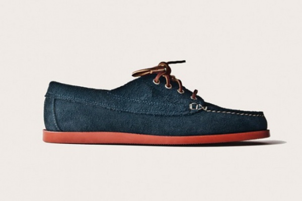 Oak Street Bootmakers Navy Suede Trail Oxford