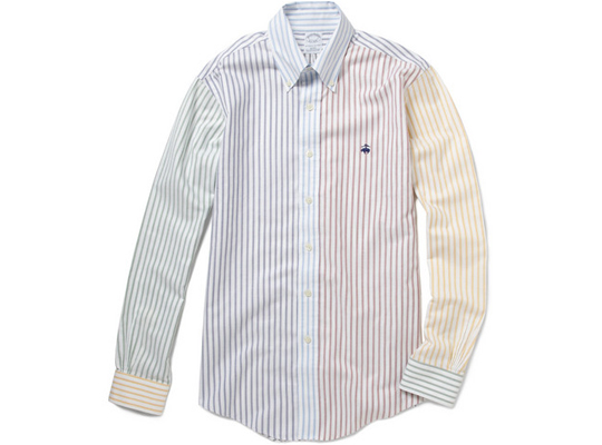 Brooks Brothers Mixed Stripe Oxford Shirt