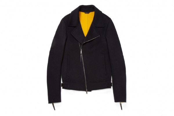 Jil Sander Zipped-Wool Biker Jacket