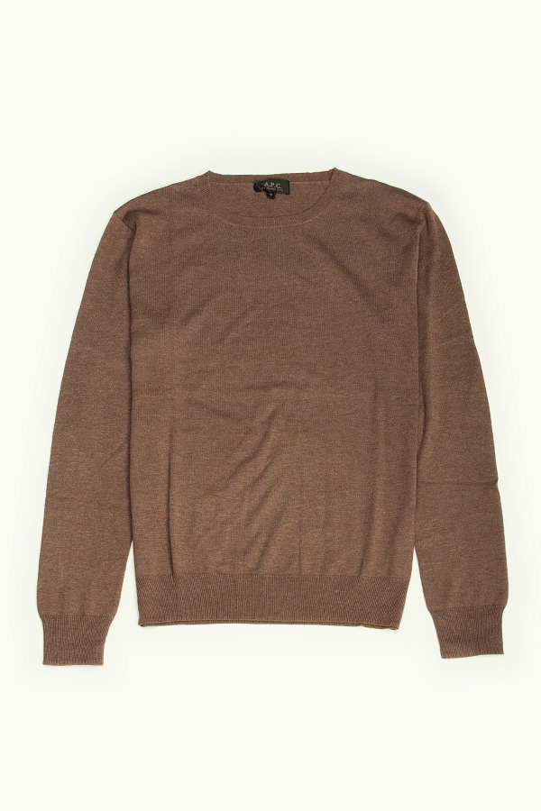 A.P.C. Chestnut Crew Neck Sweater