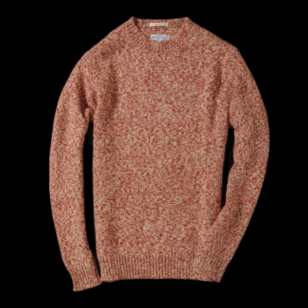GANT Rugger Red Marled Crew Neck Sweater