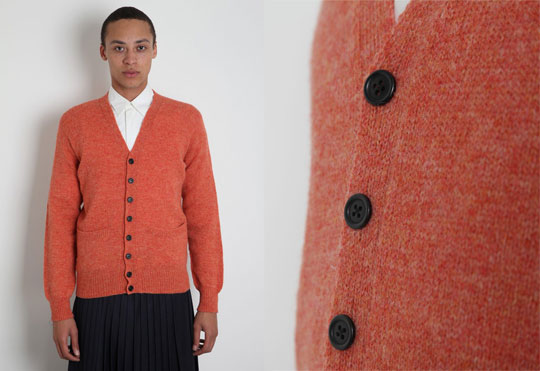 JW Anderson Salmon Shetland Cardigan