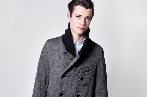 ts(s) Italian Tweed Knit Collar Chesterfield Coat
