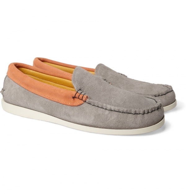 Kitsuné x Quoddy Two-Tone Suede Boat Shoe