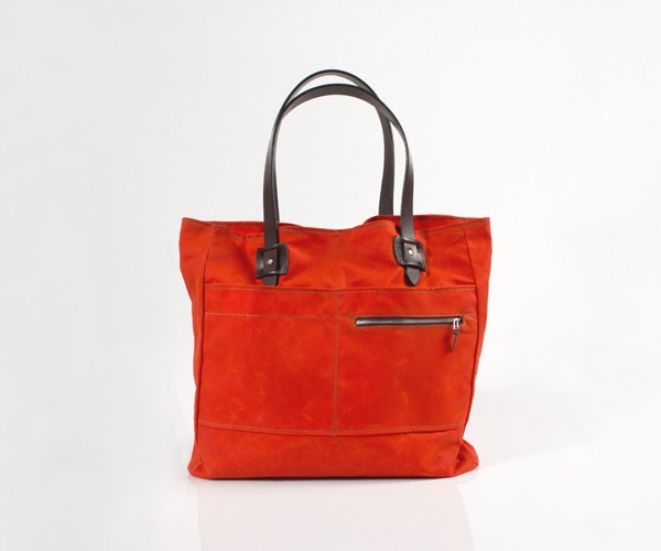 Tanner Goods Spring/Summer 2012 Blaze Orange Waxed Canvas Tote