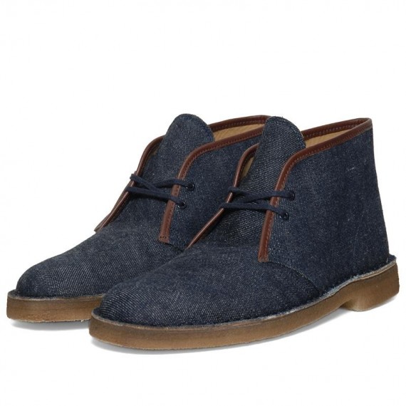 Warehouse X Clarks Originals Denim Desert Boots
