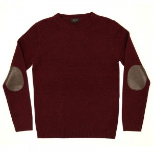 A.P.C. Elbow Patch Crewneck Sweater