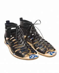 Alexander McQueen Leather Gladiator Sandal