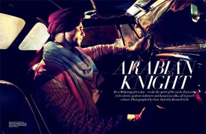 ‘Arabian Knight’ Editorial In Harper’s Bazaar