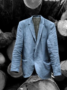 Assembly New York Linen Denim Blazer