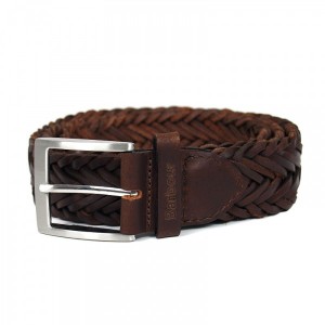 Barbour Plaited Leather Belt