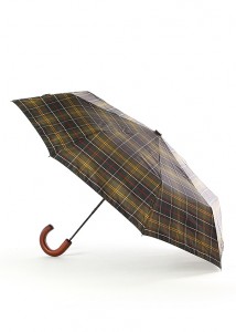 Barbour Tartan Telescopic Umbrella