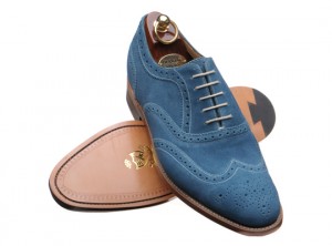 Barker For Herring Suede Brogues