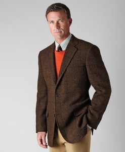 Brooks Brothers Harris Tweed Green Deco Sportcoat