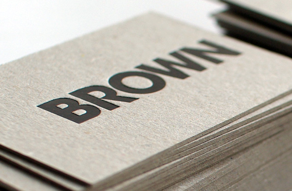Brown & White's Business Cards