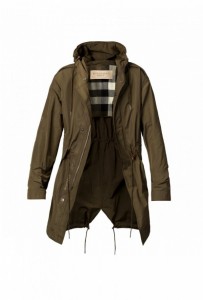 Burberry Brit Waxed Fishtail Parka