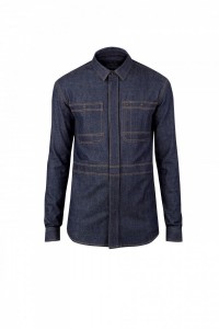 Burberry Prorsum Fall / Winter 2010 Indigo Wash Denim Military Shirt