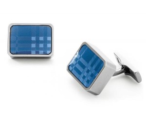 Burberry Check Enamel Cuff Links