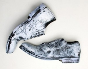 Chronicles of Never White Hand-Painted Shoe