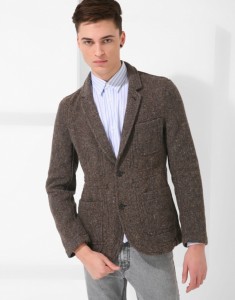 Comme des Garcons SHIRT Wool Tweed Two Button Blazer