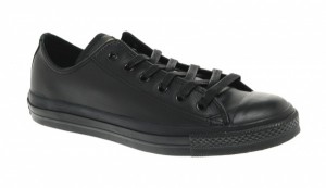 Converse Black Leather Lo All-Star