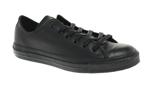 Converse Black Leather Lo All-Star