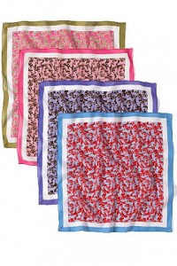 Drakes London Leopard Hankerchiefs