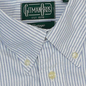 Gitman Vintage Blue Striped Oxford Shirt