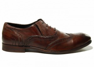 H by Hudson Rafferty Almond Toe Wingtip Oxfords