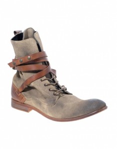 H by Hudson Yorke Leather Strap Boots