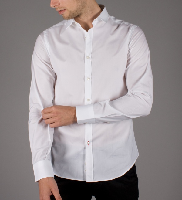 Il Rosso Skinny Collar Shirt