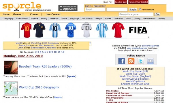 Interfacing – Sporcle