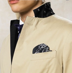 Khaki Cotton Tuxedo Suit by Ralph Lauren Rugby