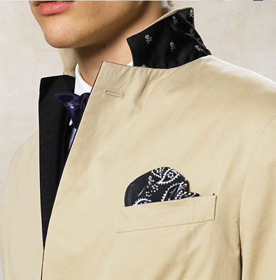 Khaki Cotton Tuxedo Suit by Ralph Lauren Rugby