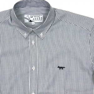 Kitsuné Button Down Striped Oxford Shirt