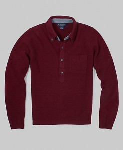 Lambswool Button-Down Collar Polo by Brooks Brothers